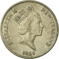 Monnaie, Nouvelle-Zélande, Elizabeth II, 10 Cents, 1989, TTB, Copper-nickel - New Zealand