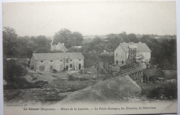 MINES DE LUCETTE - LE PUITS GEORGES , LES ÉCURIES , LA DIRECTION - LE GENEST - Le Genest Saint Isle