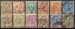 ITALIA / ITALY 1901/10 - Canceled - Sc# 76, 77, 78, 79, 80, 81, 83, 84, 85, 87, 91, 114 - Used