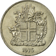 Monnaie, Iceland, 10 Kronur, 1975, TB+, Copper-nickel, KM:15 - IJsland