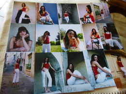 LOT DE 15 REPRODUCTIONS PHOTOS ...BELLE JEUNE FEMME - 5 - 99 Cartes