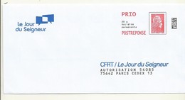 POSTREPONSE CFRT/LE JOUR DU SEIGNEUR LOT B2290054. - Listos Para Enviar: Respuesta/Marianne L'Engagée