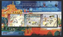 Israel 2008  Yv. BF 79, Centenary Of The City Of Tel-Aviv – Tab - MNH - Neufs (avec Tabs)
