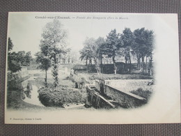 CONDE SUR L ESCAUT . Fosses Des Remparts . Dos 1900 - Conde Sur Escaut