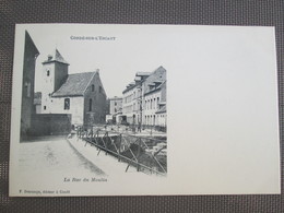 CONDE SUR L ESCAUT . La Rue Du Moulin. Dos 1900 - Conde Sur Escaut