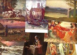 Lot 2052 De 10 CPA Salon De Paris Tableaux Déstockage Pour Revendeurs Ou Collectionneurs - 5 - 99 Postcards