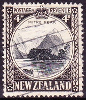 NEW ZEALAND 1935 4d Black & Sepia SG562 Used - Ongebruikt