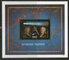 TOGO  1986 COMETE DE HALLEY  SURCHARGE YVERT  N°B256   NEUF MNH** - Astronomy