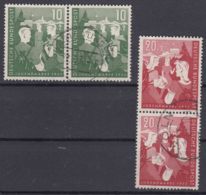 Germany 1952 Mi#153-154 Used Pairs - Used Stamps