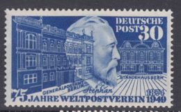 Germany 1949 UPU Mi#116 Mint Never Hinged (postfrisch) - Unused Stamps