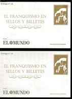 España. El Franquismo En Sellos Y Billetes. 6 Entregas. El Mundo. N° 28-34-35-42-43-70. Reproduccion - Probe- Und Nachdrucke