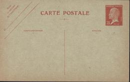 Entier CP Pasteur 75ct Rouge Storch G1 Sans Date 1926 Cote 170 Euros - Standard Postcards & Stamped On Demand (before 1995)