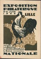 Entier CP Exposition Philatélique Nationale Juin 1933 Lille Cérès Et Coq Storch I1c Draim TSC - Standard Postcards & Stamped On Demand (before 1995)