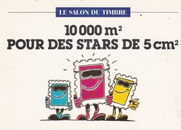 Cpm 10x15. Foire De Paris. 1er SALON DU TIMBRE (Parc Floral De Paris 15-24/10/1994) +Timbre 3,00 F. EDF-GDF 1946-1996 - Gebruikt