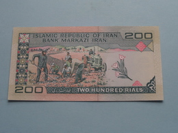 200 RIALS Two Hundred > Islamic Republic Of IRAN Bank Markazi Iran ( For Grade, Please See Photo ) ! - Irán