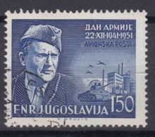 Yugoslavia Republic 1951 Airmail Mi#676 Used - Used Stamps