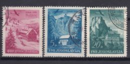 Yugoslavia Republic 1951 Airmail Mi#655-657 Used - Used Stamps
