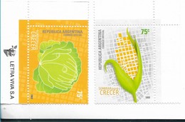 ARGENTINA 2003 ARGENTINA 2003 AGRICULTURE FOOD DEVELOPMENT MAPS SEMBRAR PARA CRECER 2 VAL MNH - Unused Stamps