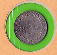 BOLIVIE / CINQ PESOS / 1976   /   - BEL ETAT - Bolivië