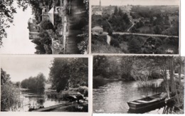 MONTREVAULT - MAINE ET LOIRE - LOT DE 4 CARTES PHOTO  DES ANNEES 1950 A 54. - Montrevault