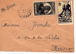 Dahomey (1899-1944) > N° AOF N°2-19 +DAHOMEY N°137 Départ NATITINGON- 6-Mai-46 PARIS   PAR AVION - Cartas & Documentos