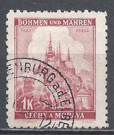 Bohemia & Moravia 1939. Scott #30 (U) Cathedral At Prague - Oblitérés