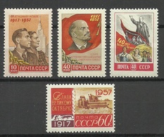 RUSSIA Russland 1957 Michel 1995 - 1997 & 1999 * October Revolution V. I. Lenin - Neufs