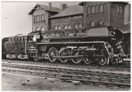 Weida - S/w Dampflokomotive Baureihe 01.5 01 534 Mit E 805 Leipzig - Sonneberg In Weida - Weida