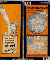 Carte Géographique MICHELIN - N° 085 BIARRITZ - LUCHON N° 3023-510 - Cartes Routières