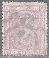SPAIN      SCOTT NO. 213    USED     YEAR  1875 - Gebraucht