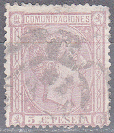 SPAIN      SCOTT NO. 213    USED     YEAR  1875 - Gebruikt