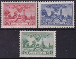 Australia 1936 S.A. Anniv SG 161-63 Mint Hinged - Nuevos