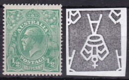 Australia 1918 George V Inv Wmk SG 48w Mint Hinged Light Crease - Ungebraucht