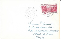 LETTRE CACHETS  LUXEMBOURG -  1972 -   TIMBRE : PONT GRANDE DUCHESSE CHARLOTTE - Briefe U. Dokumente