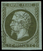 EMPIRE NON DENTELE - 11    1c. Olive, Oblitéré Càd T15 DIGNES, Frappe Légère, TB - 1853-1860 Napoleon III