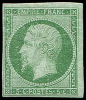 * EMPIRE NON DENTELE - 12    5c. Vert, Frais Et TB. C - 1853-1860 Napoléon III.