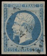 EMPIRE NON DENTELE - 15   25c. Bleu, Oblitéré PC Léger, TB - 1853-1860 Napoléon III