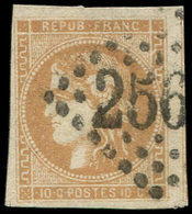 EMISSION DE BORDEAUX - 43Aa 10c. Brun Clair, R I, Obl. GC, TB - 1870 Bordeaux Printing