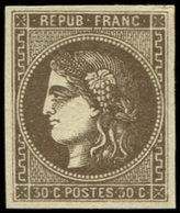 * EMISSION DE BORDEAUX - 47d  30c. Brun Foncé, Frais Et TB - 1870 Ausgabe Bordeaux