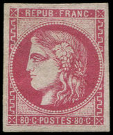 * EMISSION DE BORDEAUX - 49b  80c. Rose Vif, TB - 1870 Bordeaux Printing