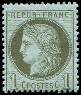 ** CERES DENTELE - 50    1c. Vert-olive, TB - 1871-1875 Ceres