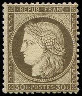 * CERES DENTELE - 56a  30c. Brun Foncé, Frais Et TB - 1871-1875 Cérès