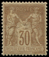 * TYPE SAGE - 80   30c. Brun-jaune, Très Bien Centré, TB - 1876-1878 Sage (Typ I)