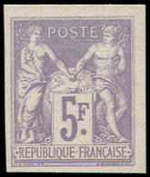 (*) TYPE SAGE - Emission Des Régents 95b   5f. Violet, TB. Br - 1876-1898 Sage (Tipo II)