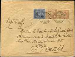 Let TYPE SAGE SUR LETTRES - N°83 Et 85 PAIRE Obl. Càd T18 CAUDEBEC EN CAUX 9/86 S. Env. Papiers D'Affaires, TB - 1877-1920: Periodo Semi Moderno