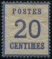 * ALSACE-LORRAINE - 6   20c. Bleu, TB - Other & Unclassified