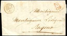 Let LETTRES SANS TIMBRE ET DOCUMENTS DIVERS - Càd T15 LITTRY 20/1/46 S. LAC, PP Rouge, Au Verso Taxe Tampon 20, 0 Annulé - Other & Unclassified