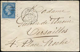 Let LETTRES DE PARIS - N°22 Obl. Etoile 11 S. Env., Càd R. De L'Echelle 29/11/64, Ind. 19, TB - 1849-1876: Classic Period