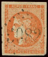 BUREAUX FRANCAIS A L'ETRANGER - N°48 40c. Orange, Obl. GC 5082 De BEYROUTH, TB. Br - 1849-1876: Classic Period