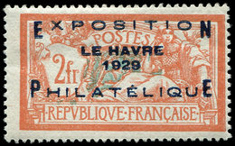 ** EMISSIONS DU XXème SIECLE - 257A  Expo Le Havre, 2f. Orange Et Vert-bleu, TB - Nuevos